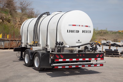 Liquid anti-icers cause less scatter than granular de-icing products.