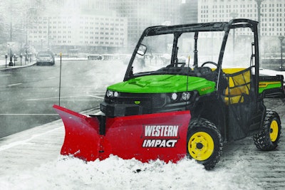 UTV plows are great for smaller areas like sidewalks.