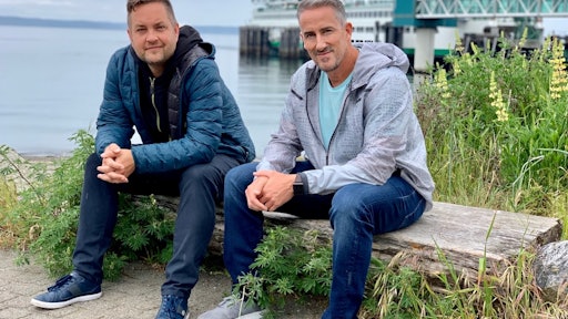 James Jakobsen (left) and Peter Roberts (right), co-founders of ManageMowed