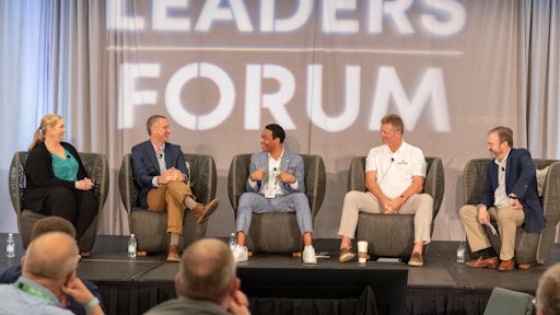 Leaders speak on a panel during the National Association of Landscape Professionals' 2023 Leaders Forum.