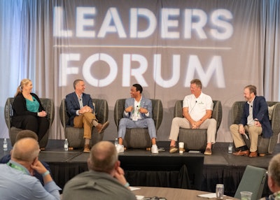 Leaders speak on a panel during the National Association of Landscape Professionals' 2023 Leaders Forum.