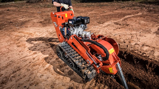 Regularly inspect a trencher's teeth, chain and sprockets to ensure it continues to dig properly.