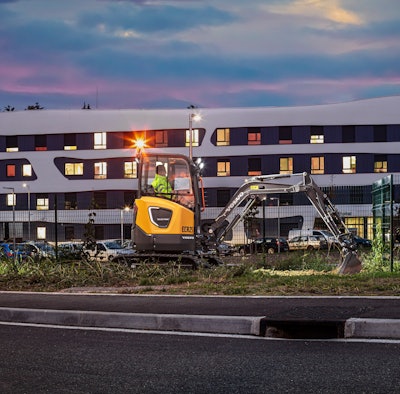 Electric equipment makes less noise, allowing companies to work later into the evening and earlier in the morning.