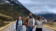 L to R: Jenneka, Jared and Janna Temkin. Outside of being co-owners at J&J Property Pros, the Temkin siblings enjoy traveling. Here, they are pictured in Scotland.