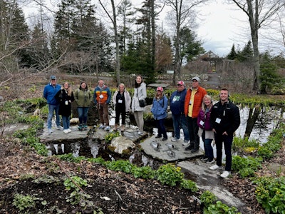 TOCA attendees took part in a walking tour at the Coastal Maine Botanical Gardens.