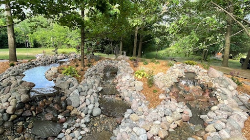 Earth Works Outdoor Builders asks customers a variety of questions to nail down what type of water feature they'd like to install.