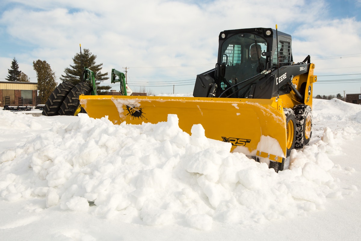 Fisher Offers XRS Snow Plows for SkidSteers From Fisher Plows Green