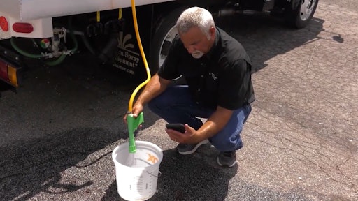 Through a bucket check, an operator can determine whether or not their pump is working properly.