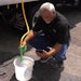 Through a bucket check, an operator can determine whether or not their pump is working properly.