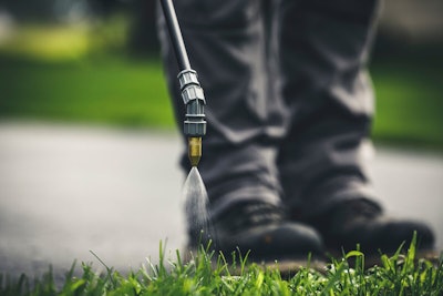 Lawn care operators should clean or replace their sprayer nozzles as needed, in order to maintain proper spray pattern and flow.