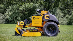 Greenzie puts its autonomous system on existing mowers.