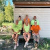 Shelly Fjelstad (front, middle) and other members of Creative Landscaping's staff.