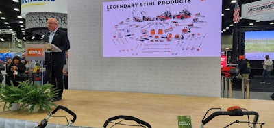 Chris Keffer, president and CEO of STIHL Inc., promised transparency with STIHL's battery-powered equipment.