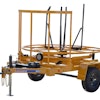 With a payload capacity up to 1,500 lbs. (hand pump model) or up to 3,000 lbs. (electric pump model), this trailer serves as a solution for coil pipe handling.