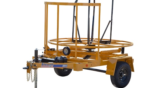 With a payload capacity up to 1,500 lbs. (hand pump model) or up to 3,000 lbs. (electric pump model), this trailer serves as a solution for coil pipe handling.