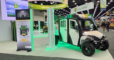 Utility Task Vehicles (UTVs) like John Deere's Gator, shown here, are attracting a lot of attention at this year's Equip Expo.