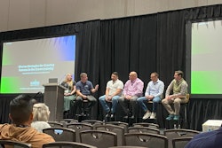 L to R: Lindsey Kruse, manager, customer success, Aspire Software; Mark Tipton, CEO, Aspire Software; Nasim Niwar, president, Nasim Landscape; Chad Reinhart, founder, Reinhart Landscape; Allen Sweeney, founder and CEO, Aphix; and JT Price, founder, Landscape Workshop, discuss how to grow a green industry business.