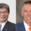 Nobuyuki Ishii (left) was named CEO of Kubota North America (KNA) and senior managing executive officer of Kubota Corp., and Todd Stucke (right) was named president of Kubota Tractor Corp. (KTC) and executive officer of Kubota Corp.