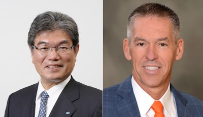 Nobuyuki Ishii (left) was named CEO of Kubota North America (KNA) and senior managing executive officer of Kubota Corp., and Todd Stucke (right) was named president of Kubota Tractor Corp. (KTC) and executive officer of Kubota Corp.