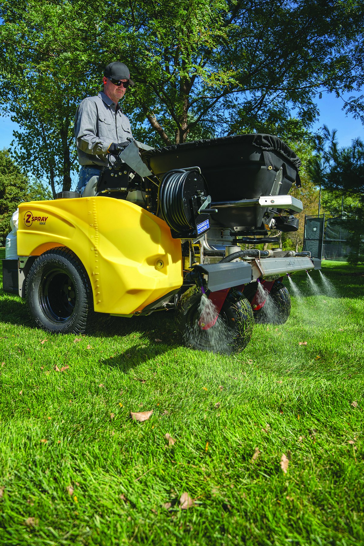 Z Turf Equipment Intros ZSpray Max StandOn SpreaderSprayer From Z Turf Equipment Green