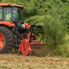 The PTO Bull Hog Mulchers can attach to any tractor with a three-point hitch and include three different size options — the RK6013P, RK6015P and RK7316P.