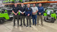 Brent Mills (center) has been named as Steel Green Manufacturing's president.