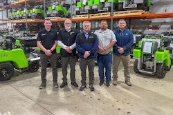 Brent Mills (center) has been named as Steel Green Manufacturing's president.