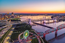 ✅ Louisville Big Four Bridge And Skylinesm Brightened