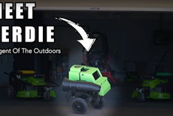 A robot that uses artificial intelligence can mow yards, as well as perform the edging, trimming and leaf blowing.