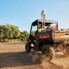 Electric work UTVs have fewer moving parts for lower maintenance needs with no engine oil changes, filter replacements, coolant flushes, spark plugs, or clutch maintenance to worry about with an electric UTV.