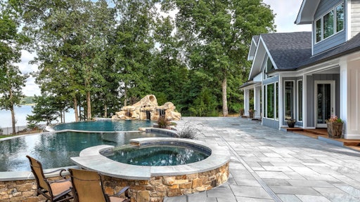 The premium natural stone pavers and finishing pieces of the Castle Collection are easy to install, much like traditional manufactured products.