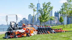 Stihl donated $45,000 worth of battery-powered equipment to Governors Island in New York.