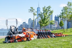 Stihl donated $45,000 worth of battery-powered equipment to Governors Island in New York.
