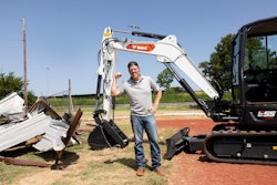 Chip Gaines of Fixer Upper participated in the kickoff of Bobcat's Makeover Contest to give one community a $100,000 park makeover.