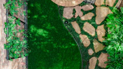 Artificial turf can be installed in shady areas where other grasses would not thrive.
