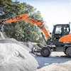 DX100W-7 Mini Wheel Excavator