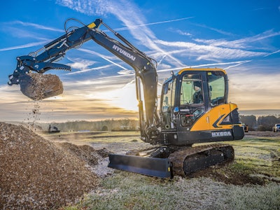 Hyundai HX60A compact excavator