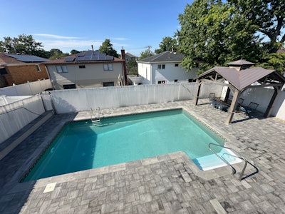 Sagona Landscape Contracting replaced the client's existing patio.