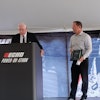 Lake Zurich Mayor Tom Poynton presented Harold Redman, President and CEO of ECHO Inc., with the Green Business Award at ECHO's Power-On-Athon.