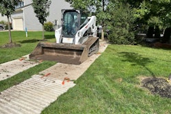 Ground protection can help hardscape pros minimize damage to clients' turf.