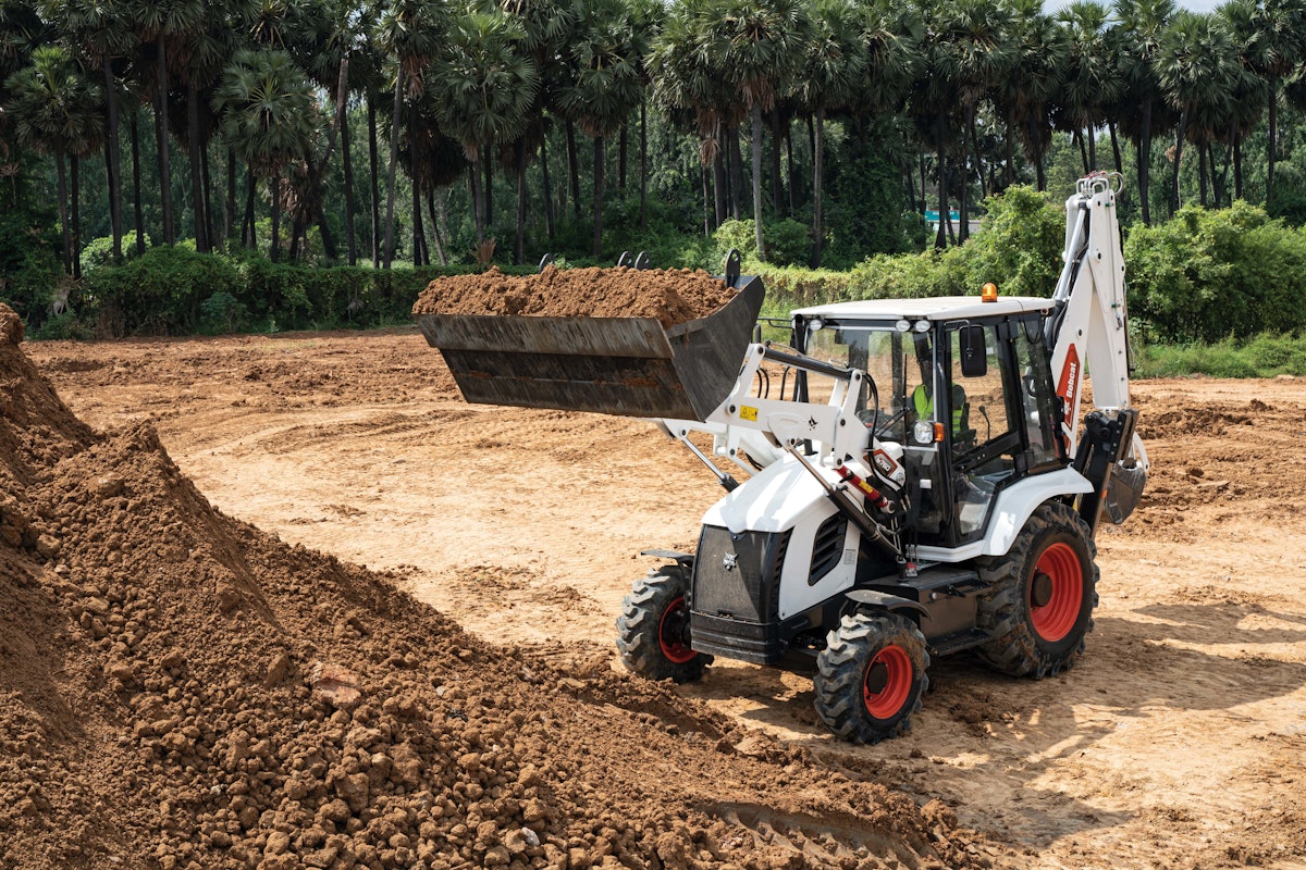 Bobcat Co. Rolls Out B760 Backhoe Loader From Bobcat Company Green