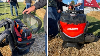 A closer look at the batteries on the DPB-7700T.