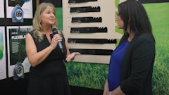 Carissa Gringas (left) and Nikki Lawson discuss Oregon's TerraMax at Equip Expo 2024.