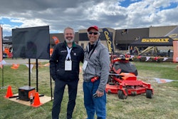 Neal Lackritz, senior director responsible for advanced technology for AriensCo. (right) and Charles Brian Quinn, co-founder and CEO of Greenzie (left)