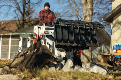Grapples can help landscape pros clear and sort debris on jobsites.
