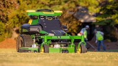 At CES this year, John Deere is introducing its latest iteration of mower technology, an autonomous zero-turn, stand-on mower.