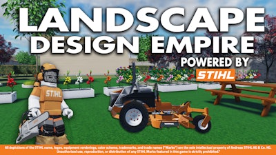 Landscape Design Empire, powered by Stihl, is designed as a way to connect young people with the world of landscaping.