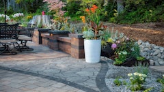 Mixed materials and warm colors such as beige and sepia represent a more traditional aesthetic