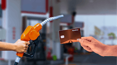 Road Flex Card At A Gas Station