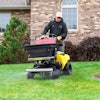 The Z-Spray LTS can carry up to 175 pounds of material in the hopper, with space to carry an additional 50 pounds of bagged material atop the tank.